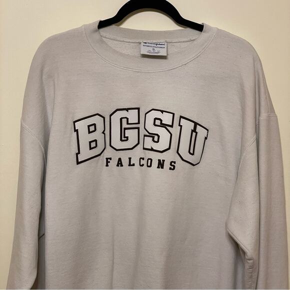 Y2K Vintage Champions XL BGSU Falcons Basketball collegaite cream white brown - Picture 2 of 7